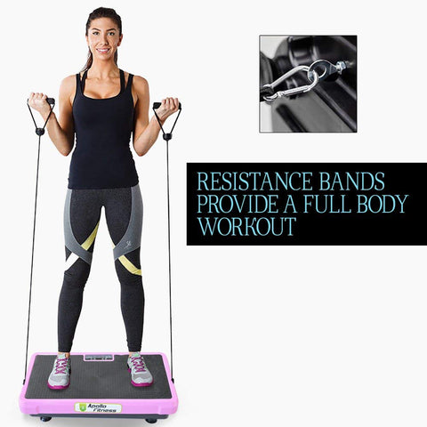 Vibration Machine by Apollo fitness (Pink Rectangle)
