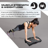 Mini Vibration Machine By Apollo Fitness (Black)