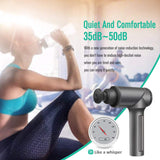 Apollo Massage Gun Fascia Percussion Handheld Tissue Massager 6 Heads and 20 Adjustable Speeds